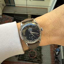 Montre Hommes Roamer Calendar Pointer Date Cal MST 416 Ans 1950 Très Rare 33mm