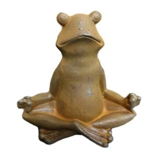Grenouille zen fonte patine - grenouille,