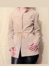 🌼 Veste en Daim Beige en