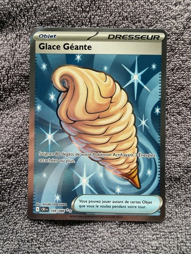 Carte pokémon glace géante - carte,
