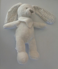 SOR/ DOUDOU PELUCHE VERTBAUDET SIMBA LAPIN BLANC ETOILE GRISE ARGENT   EXC ETAT