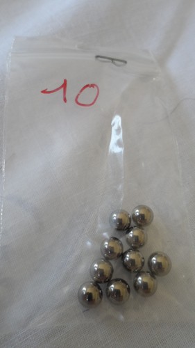 Lot billes acier - 10,