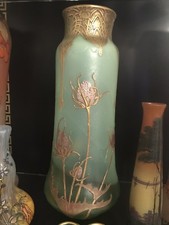 Vase verre émaillé
