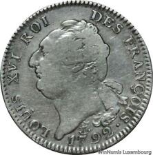 V9668 Rare Ecu 6 Livres Louis