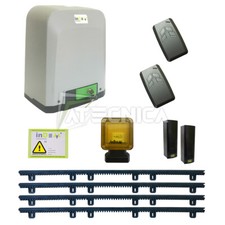 Kit portail coulissant VIVO 424 24V 400kg + 4m crémaillère compatible BFT CAME