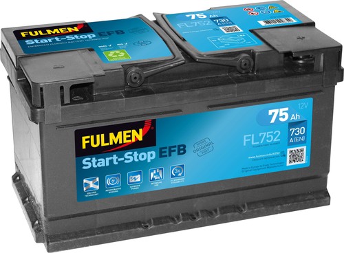 Batterie fulmen start - start-stop, efb