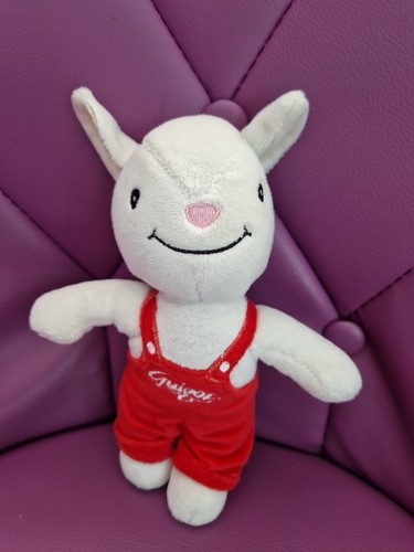 Doudou lapin blanc - lapin, rouge