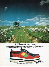 PUBLICITE  1974   ERAM  chaussures BUGGY Causse du Larzac