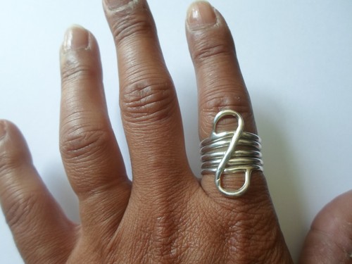 Bague argent massif multi - argent,