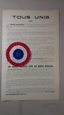 Tract WW2 Tous unis Front National FTPF et FFI, T15