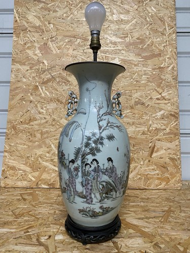 Ancien vase lampe - vase, porcelaine