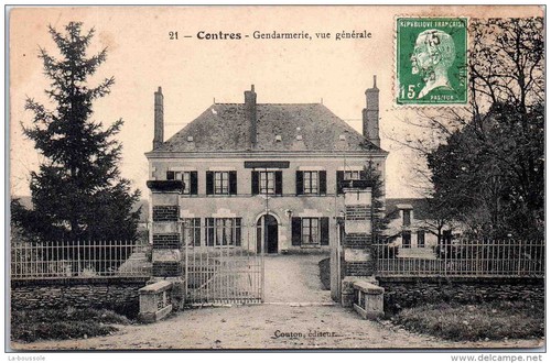 Contres gendarmerie vue - contres, gendarmerie,