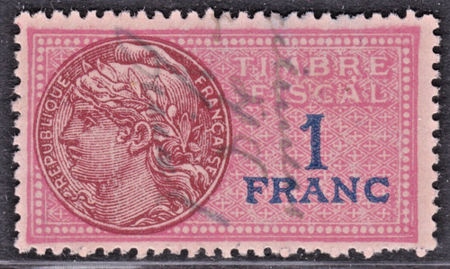 Timbre france fiscal - fiscal, 1