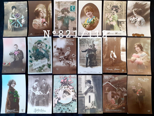 821 112 lot 25 cartes - , de