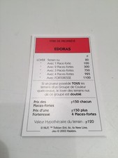 CARTE EDORAS PIÈCE DÉTACHÉE