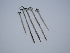 5 HATELETS BROCHETTES EN ARGENT MASSIF 19 EME ORIGINE FRANCE VIEILLARD 1819