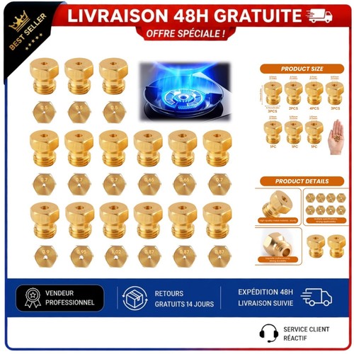 Kit gicleurs gaz butane - de,