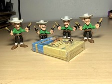 Lot Figurines 4 Frères Dalton Schleich 1984 + jeu de cartes blister – Lucky Luke