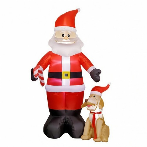 Père noël gonflable avec - noël,
