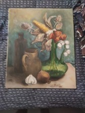Tableau ancien huile sur - huile, toile