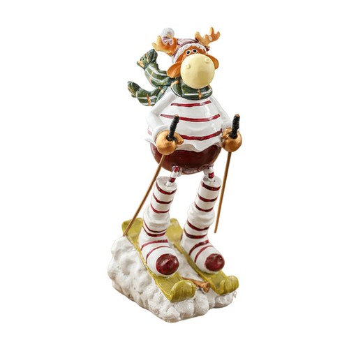 Figurine renne ski - figurine,