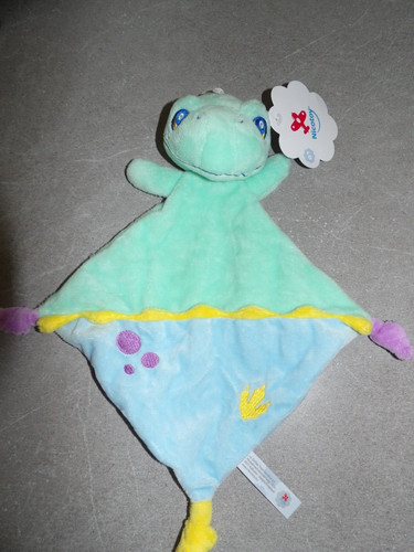 Doudou plat nicotoy - plat, grenouille