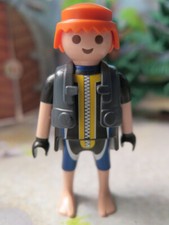 policier roux gilet de plongée SWAT GIGN RAID police intervention 9365 PLAYMOBIL