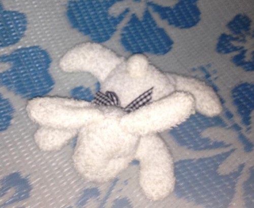 Peluche mini doudou lapin - peluche,