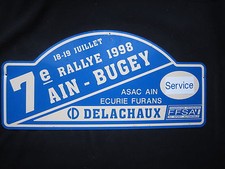 T614 PLAQUE 7° RALLYE AIN