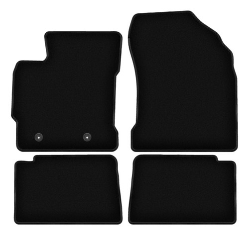 Tapis sol velours noir - tapis,