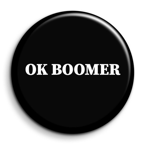 Boomer badge 38mm button - ok,