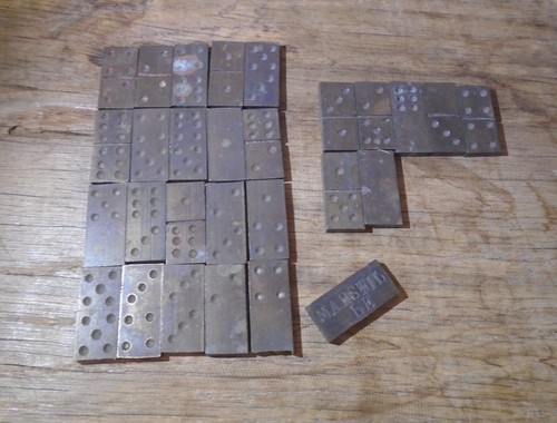 Ancien jeu petits - ancien, dominos