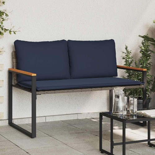 Banc avec coussin rotin - coussin,