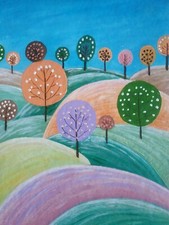 Peinture de paysage acrylique