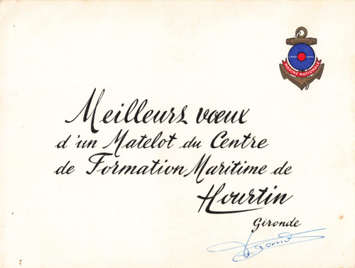 Vieux papier carte voeux - vieux, de