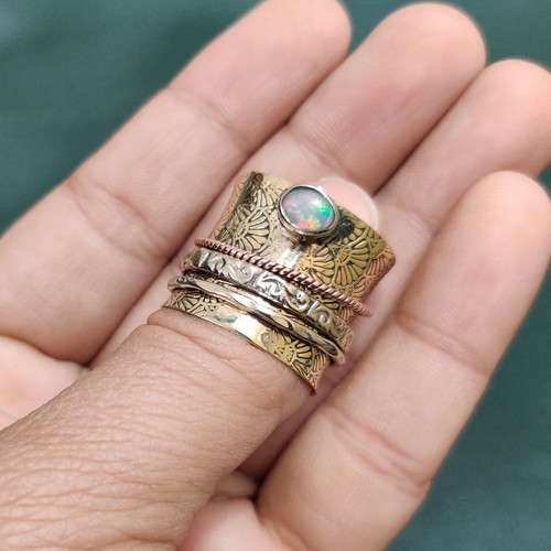 Bague toupie aspect ancien - , en