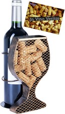 Porte-Bouteilles de Vin Présentoir pour Bouchons Bar Déco Cadeau Buveurs de Vin