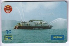 ARMEE ARMY  TELECARTE / PHONECARD .. BRESIL 30R POMPIER BATEAU BOAT MAGNETIQUE