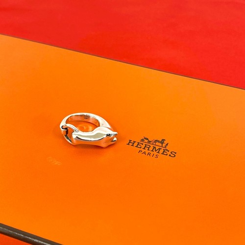 Bague galop hermes argent - galop,
