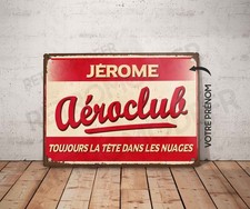 Plaque métal vintage