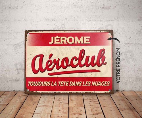 Plaque métal vintage