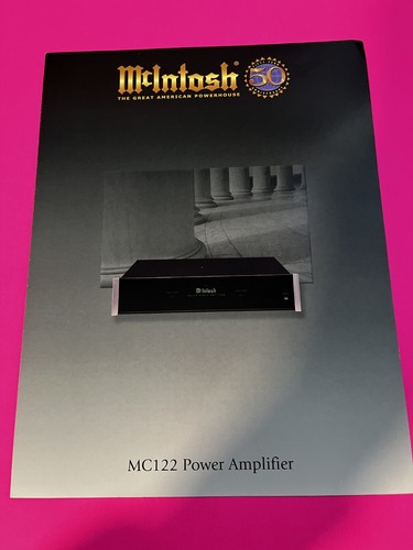 Mcintosh mc122 color brochure - mc122,