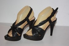 BARBARA BUI  Escarpins à Brides Cuir Talons Hauts T 38 TBE