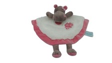 Doudou hippopotame plat Bazile