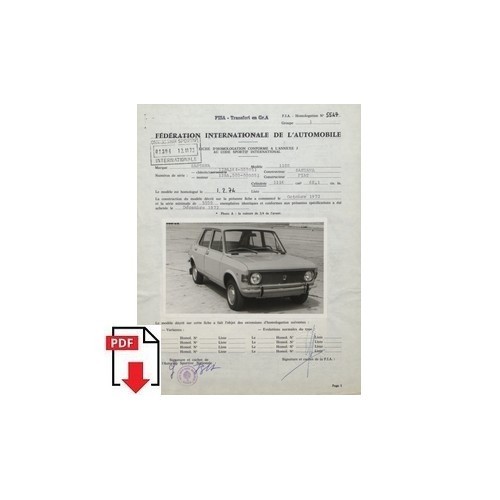 1974 zastava 1100 fiche - 1974,