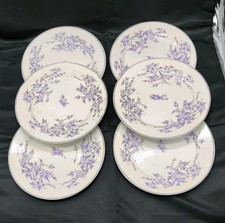 Série De 6 Assiettes En Faïence De Sarreguemines Modèle Épine