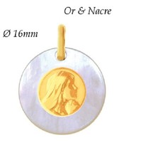 Pendentif Médaille Or Massif