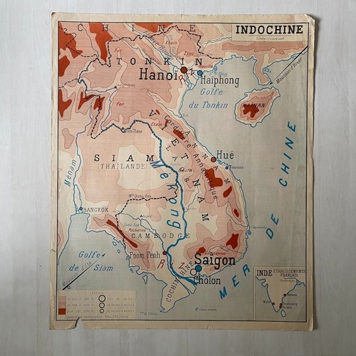 Carte scolaire vintage
