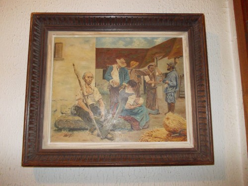 Ancien tableau peinture huile - peinture,