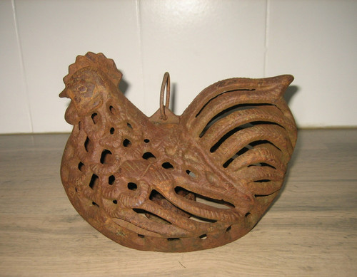 Poule fonte déco - en, bougeoir